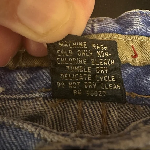 VTG LIMITED JEANS High-Rise Blue Denim Mom Pleated Jeans Size 10 Tapered Leg Y2K - Picture 12 of 12